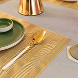 Baroque Golden Rectangle Stripes 6 Table Mats Set