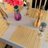 Baroque Golden Rectangle Stripes 6 Table Mats Set