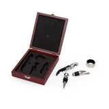 4 Piece Wine Accessory Kit in Wooden Gift Box - EZ Life