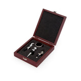 4 Piece Wine Accessory Kit in Wooden Gift Box - EZ Life