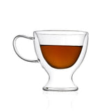 Double Wall Glass Sassy Glass Cup (300 ml) (Pack of 4)