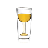 Double Wall Wine-Stein Glass (200 ml) (Pack of 2)