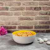 Sesame Matt Yellow Pastel Ceramic Serving Bowl (7.25 Inch - 1000 ml)