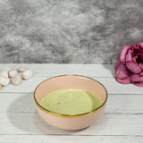 Urbane Select Class Glossy Lotus Pink with Gold Lining Bone China Ceramic Bowls (7 Inch - 1100 ml) (Pack of 2)