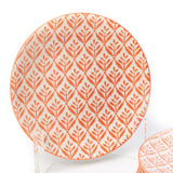 Glazed Sauve Saplings 7.5 Inch Ceramic Plates (Set of 6 )