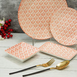 Glazed Sauve Saplings 7.5 Inch Ceramic Plates (Set of 6 )