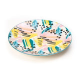 Artistic Colorful 8.5 Inch Ceramic Plates (Set of 6)