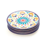 Tribal Dominos 8.5 Inch Ceramic Plate (Pack of 6)