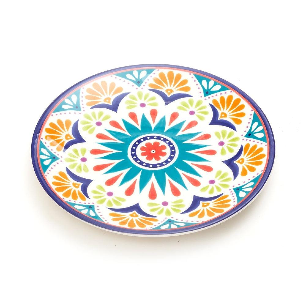 Tribal Dominos 8.5 Inch Ceramic Plate (Pack of 6)