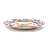 Bohemian 8.5 Inch Ceramic Plate (Blue, Yellow & Orange) (Pack of 6)