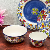 Tianzhu (India) Blue 8 Inch Ceramic Plate (Pack of 6)