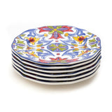 Tianzhu (India) Blue 8 Inch Ceramic Plate (Pack of 6)