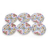 Tianzhu (India) Blue 8 Inch Ceramic Plate (Pack of 6)