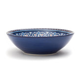 Iranian Indigo & White Series Serving Deep Ceramic Bowls (8 Inch - 950 ml) (Pack of 2)