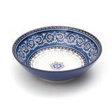 Iranian Indigo & White Series Serving Deep Ceramic Bowls (8 Inch - 950 ml) (Pack of 2)
