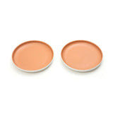 Matte Pastel Shallow 8 Inch Ceramic Plate (Sesame Series Matt Amber) (Pack of 2)