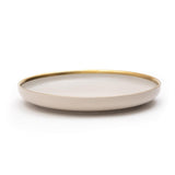 Pastely 8 Inch Ceramic Plate (Bone White) (Pack of 2)