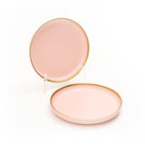 Pastely 8 Inch Ceramic Plate (Baby Pink) (Pack of 2)