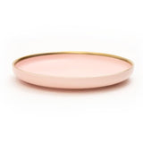 Pastely 8 Inch Ceramic Plate (Baby Pink) (Pack of 2)