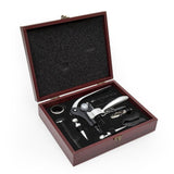 Luxe 9 Piece Wine Accessory Kit in Wooden Gift Box