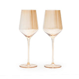 Amber Gold Wine Glass Set (500 ml) (Pack of 2)