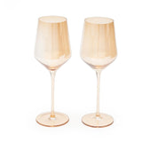 Amber Gold Wine Glass Set (500 ml) (Pack of 2)