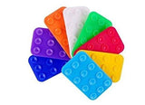 Multicolor Anti-Slip Silicone Vacuum Mat (Pack of 2)