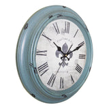 Antique Decorative Roman Wall Clock (Sky Blue)