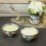 Artistic Colorful 4.5 Inch Ceramic Bowls (250 ml) (Set of 6)
