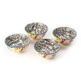 Artistic Colorful 4.5 Inch Ceramic Bowls (250 ml) (Set of 6)