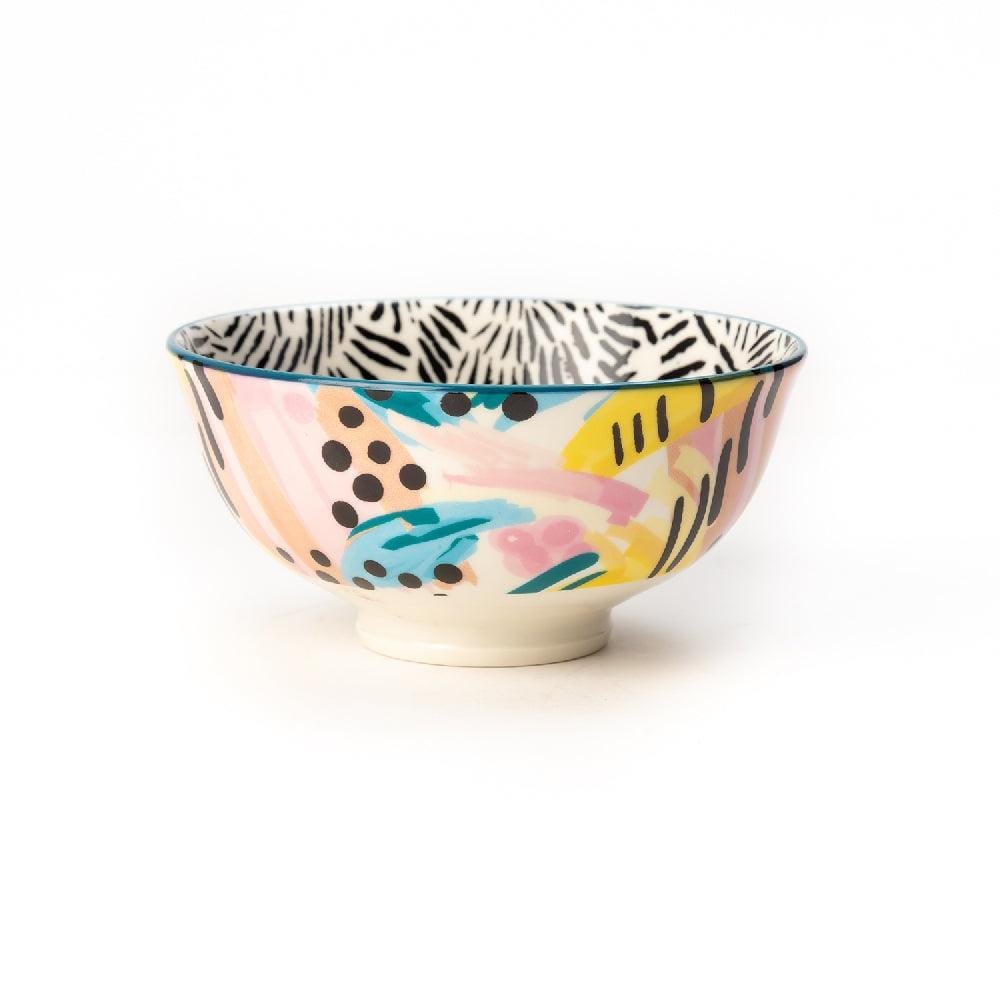 Artistic Colorful 4.5 Inch Ceramic Bowls (250 ml) (Set of 6)
