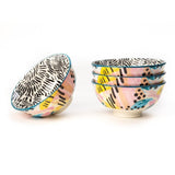 Artistic Colorful 4.5 Inch Ceramic Bowls (250 ml) (Set of 6)