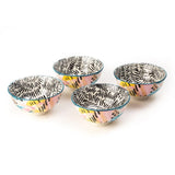 Artistic Colorful 4.5 Inch Ceramic Bowls (250 ml) (Set of 6)