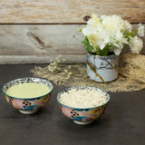 Artistic Colorful 4.5 Inch Ceramic Bowls (250 ml) (Set of 6)