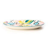 Artistic Colorful 9.5 Inch Ceramic Plates (Set of 2)