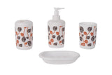 Autumn Leaves - 4 Piece Multicolor Bathroom Set