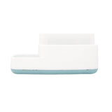 5 Compartment Bathroom Caddy (White & Blue)