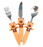 Funky Kids Cutlery Set - Bouncy Bear (3 Piece Set)