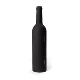 Black Sombre Wine Accessory Set (Silicon & Metal)