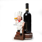 Foodie Chef Figurine Resin Bottle Holder Set (Step Down)