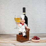 Foodie Chef Figurine Resin Bottle Holder Set (Step Down)