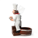 Foodie Chef Figurine Resin Bottle Holder Set (Step Up)