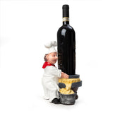 Foodie Chef Figurine Resin Bottle Holder Set (Cheese Churner)