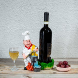 Foodie Chef Figurine Resin Bottle Holder Set (Water Pump)