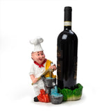 Foodie Chef Figurine Resin Bottle Holder Set (Water Pump)