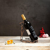 Bronze Chains Elegant Rust-Free Wine Bottle Holder