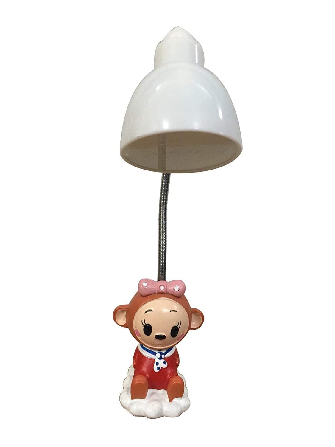 Kids LED Desk Lamp (Brown) Monkey