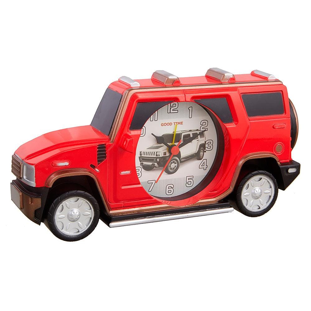 Car Photo Frame with Desk Clock (Red)
