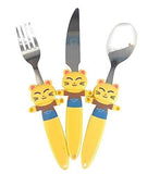 Funky Kids Cutlery Set - Cute Cat (3 Piece Set)