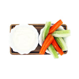 2 Ceramic Classy Bowls Serving Platter with Wooden Stand & Tray Set